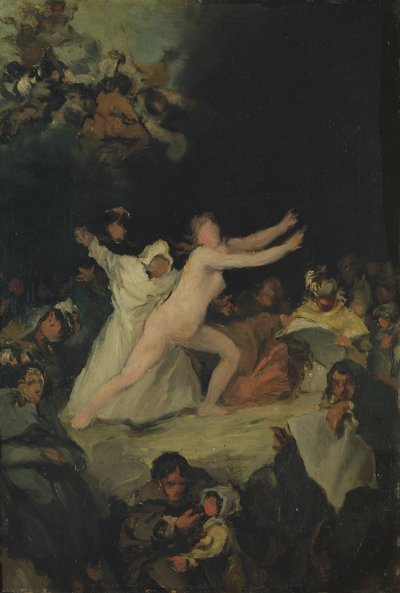 The Pantomime by Eugenio Lucas y Padilla